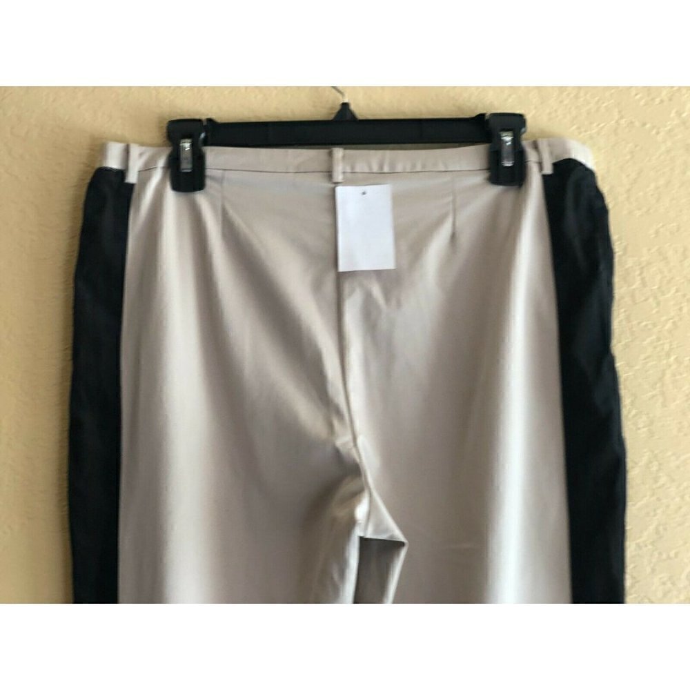 Harlowe & Graham Womens Beige Slim Side Pant S L - Picture 7 of 11